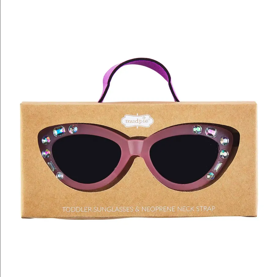 Mudpie Rhinestone Toddler Sunglass Set