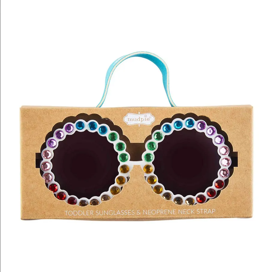 Mudpie Rhinestone Toddler Sunglass Set