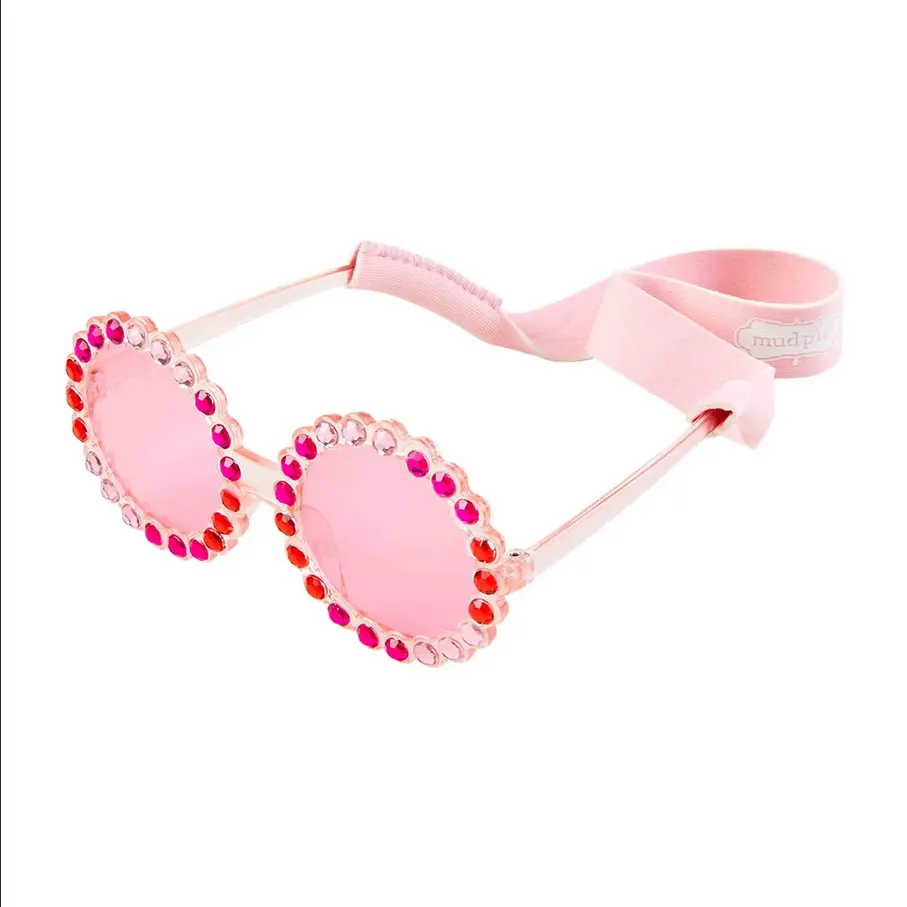 Mudpie Rhinestone Toddler Sunglass Set