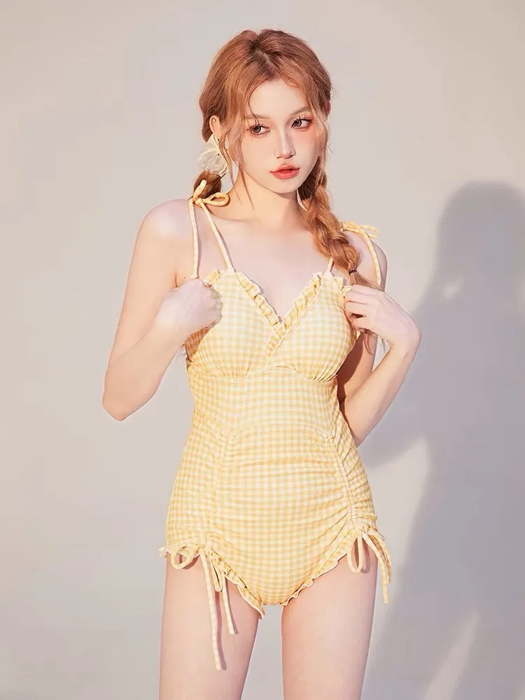 Noemi Gingham One Piece Swimsuits