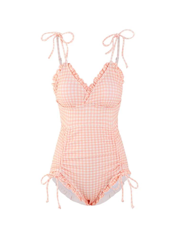 Noemi Gingham One Piece Swimsuits