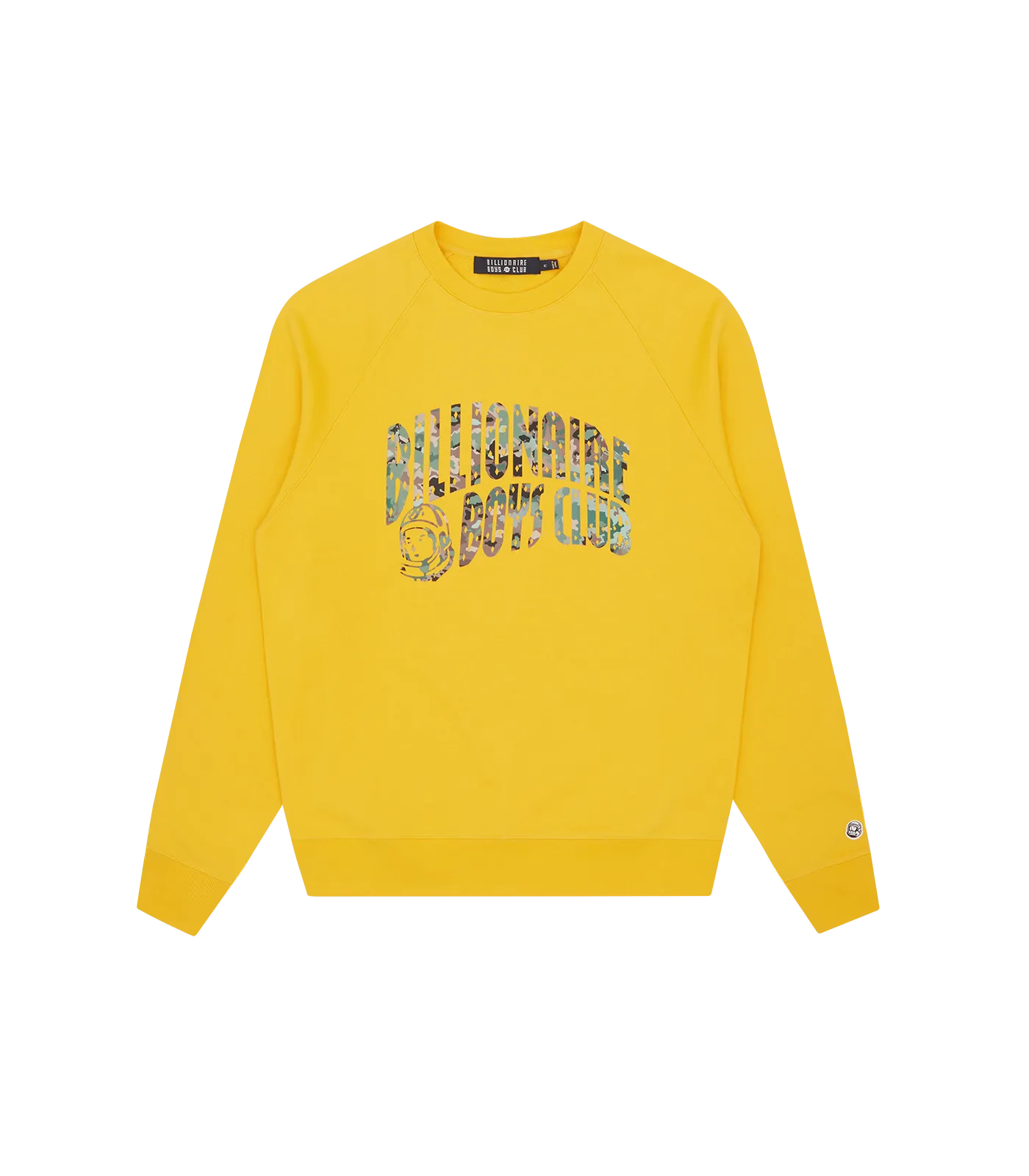 NOTHING CAMO ARCH LOGO CREWNECK - YELLOW