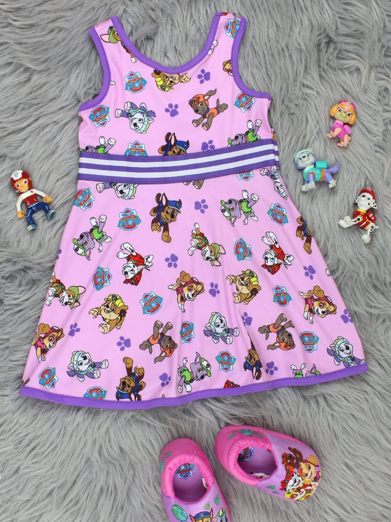 Paw Patrol Toddler Girls Fit and Flare Ultra Soft Dress