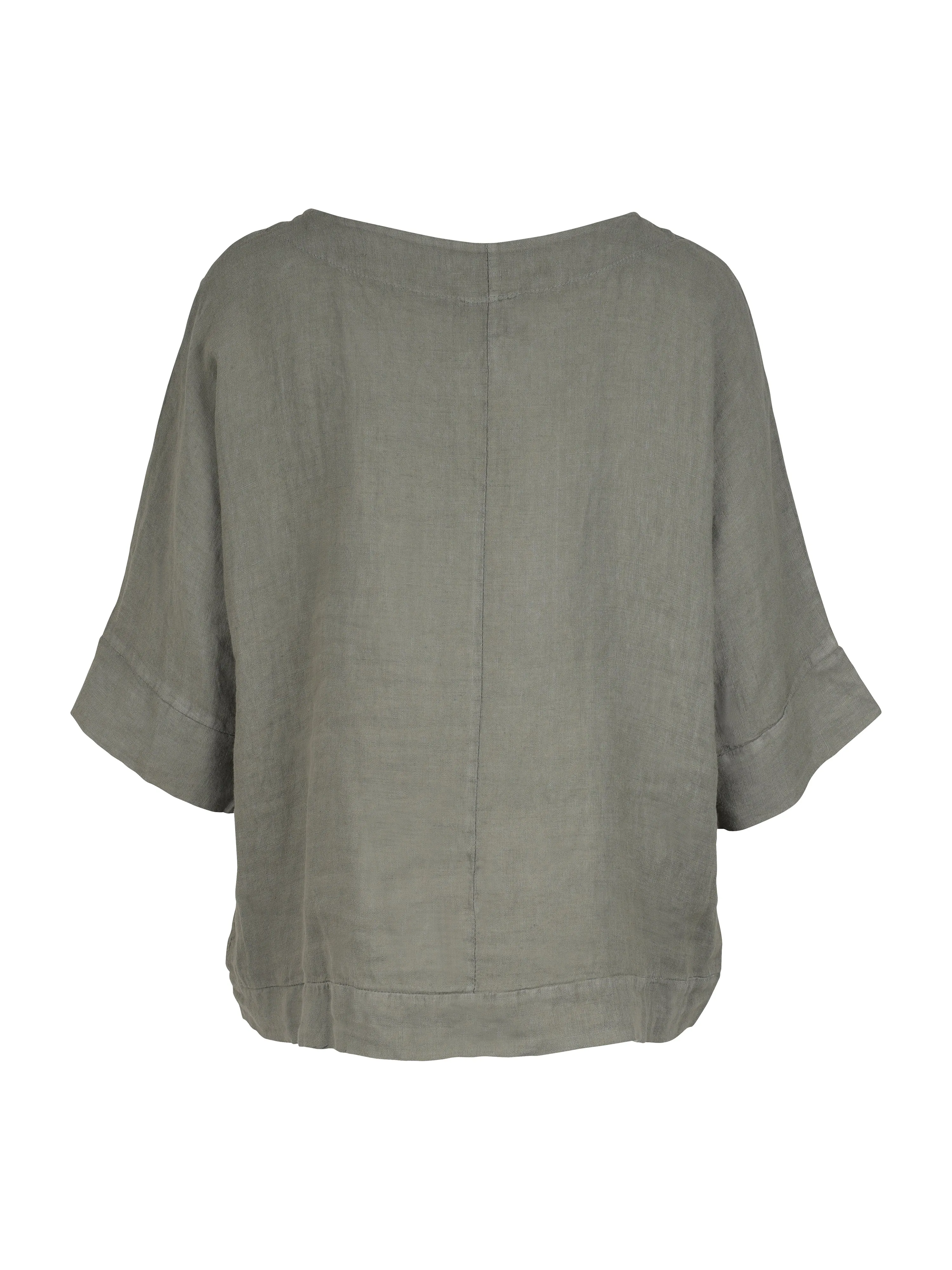 POLETTE linen top - Army