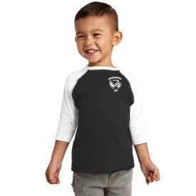 Rabbit Skins Toddler Raglan Fine Jersey Tee - Wolv Kit