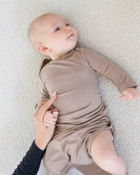 Sandy Beige Baby Onesie