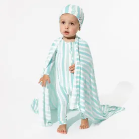 Slumber Stripes Bamboo Swaddle & Beanie Set