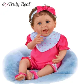 The Ashton-Drake Galleries My First Tooth Collectible Baby Doll RealTouch Vinyl Weighted Poseable Body Hand-Rooted Hair Custom Outfit by Master Doll Artist Linda Murray 18-inches