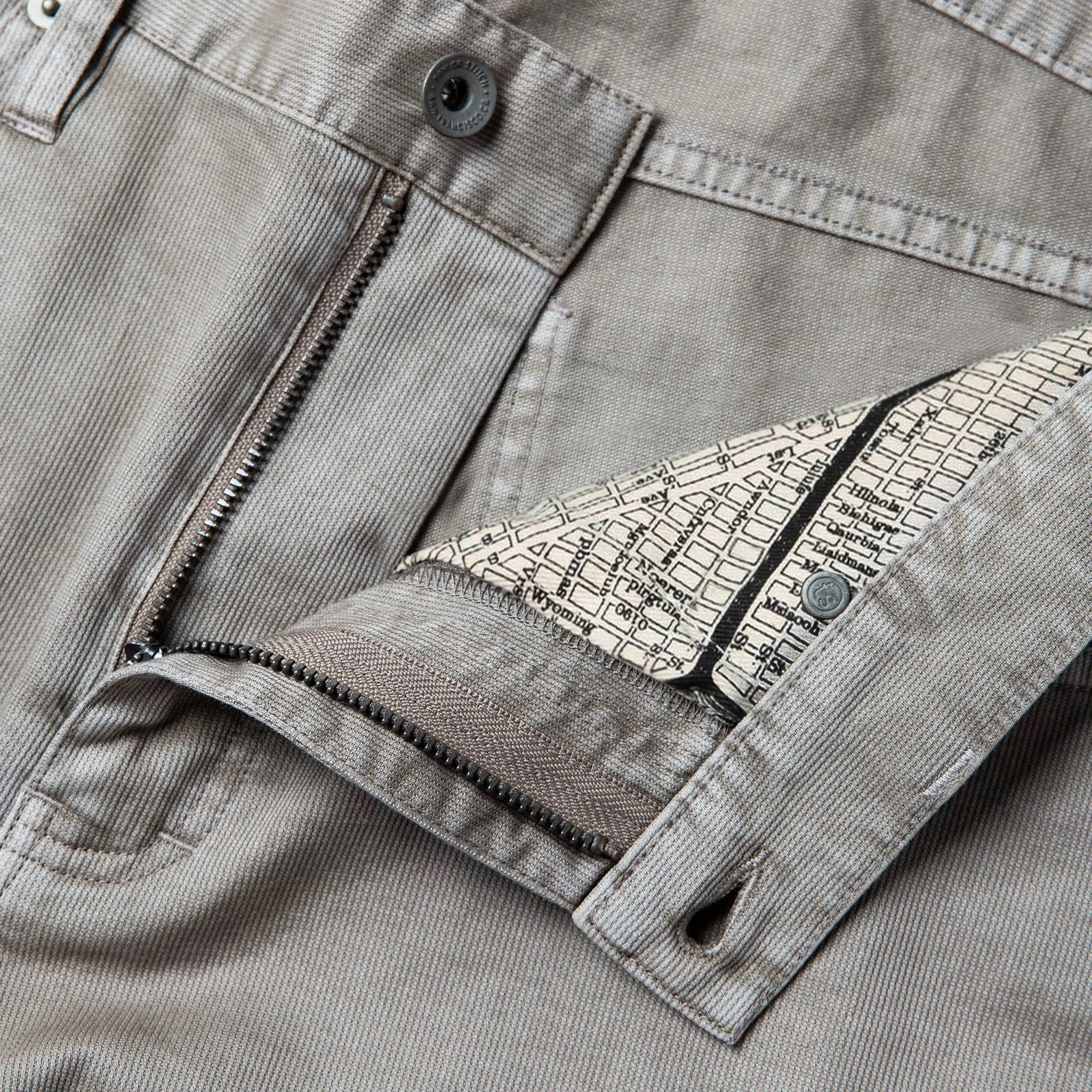 The Democratic All Day Pant in Aluminum Bedford Cord