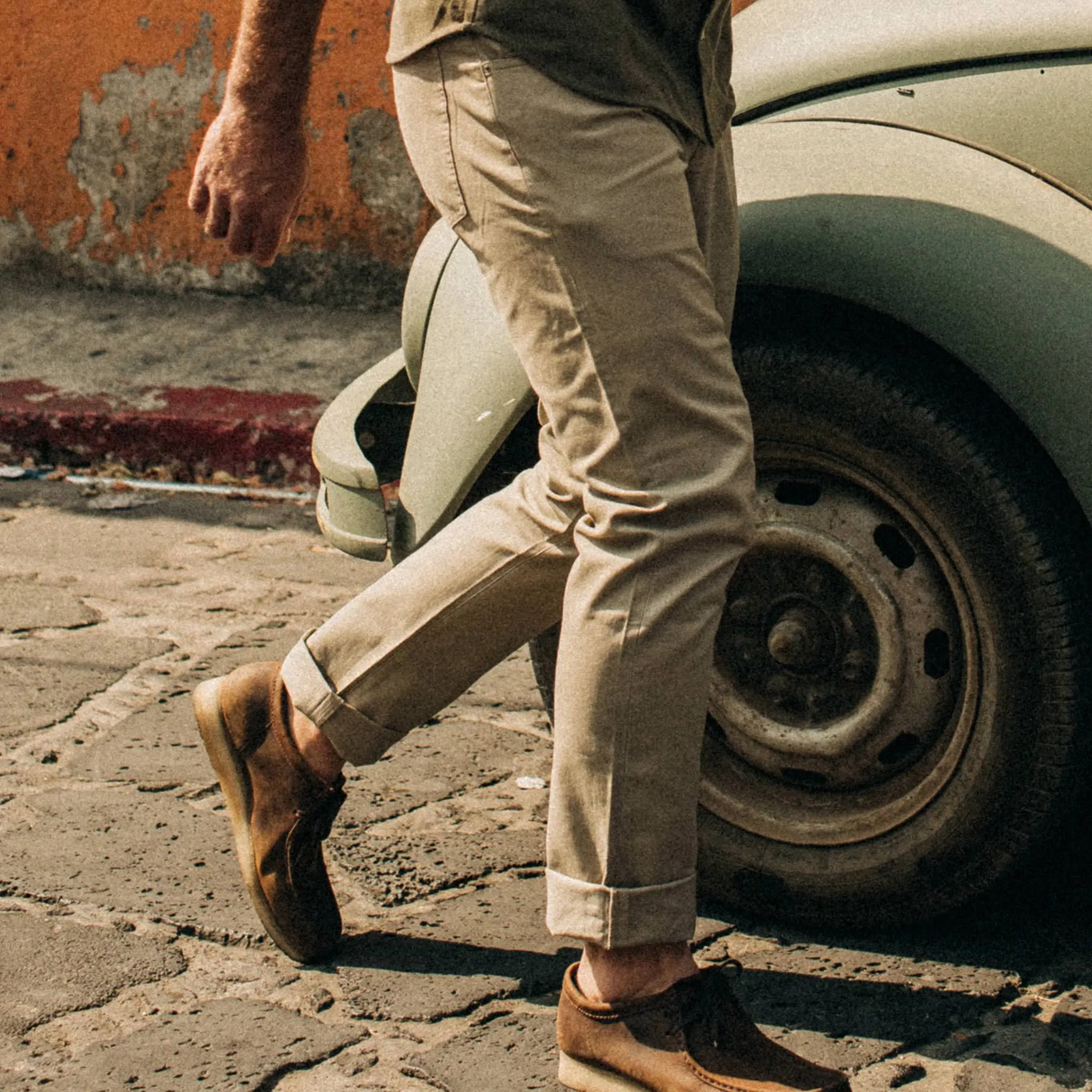 The Democratic All Day Pant in Aluminum Bedford Cord