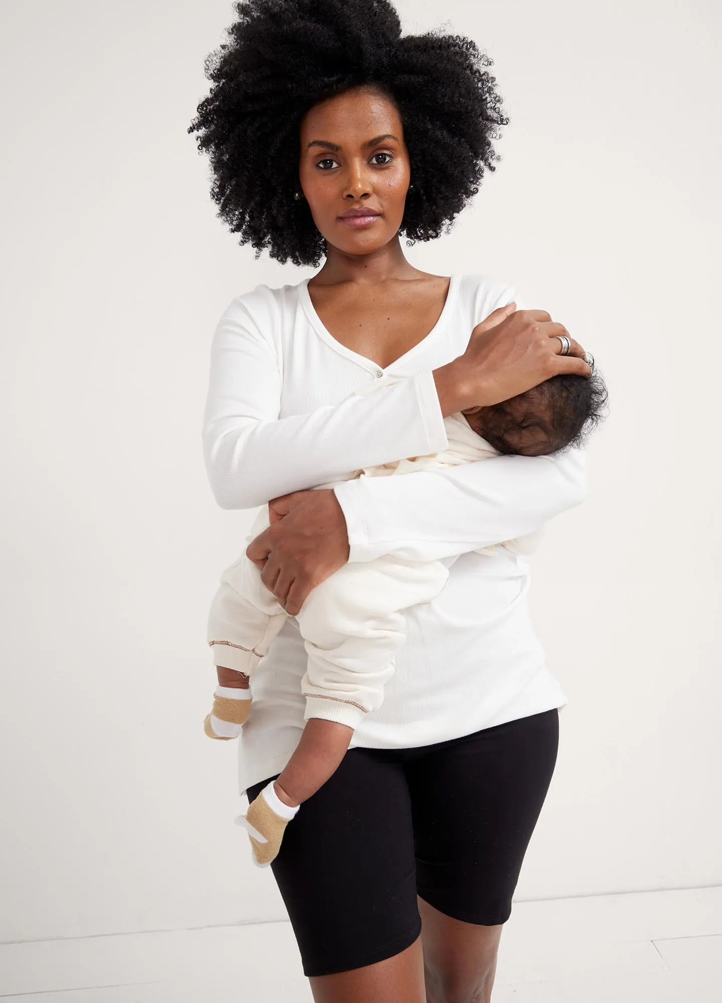 The Softest Rib Nursing Henley