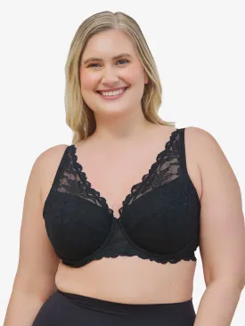 The Willow - Lace Plunge Underwire Bra