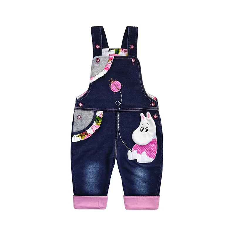 Toddler Cartoon Hippo Overalls