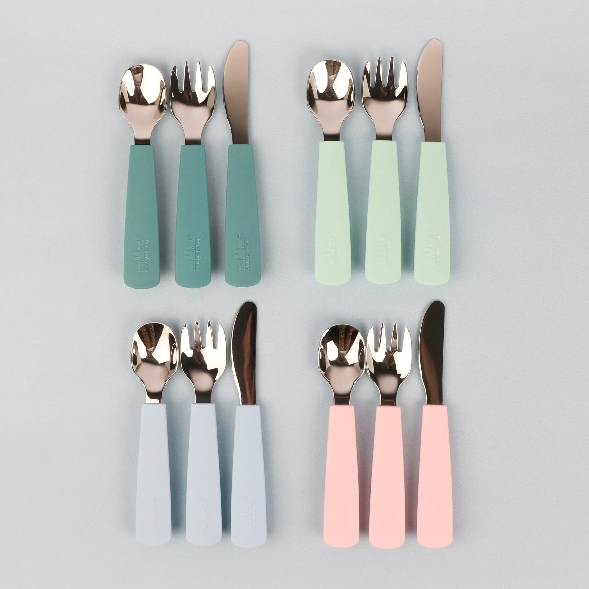 Toddler Feedie® Cutlery Set - Dusty Rose