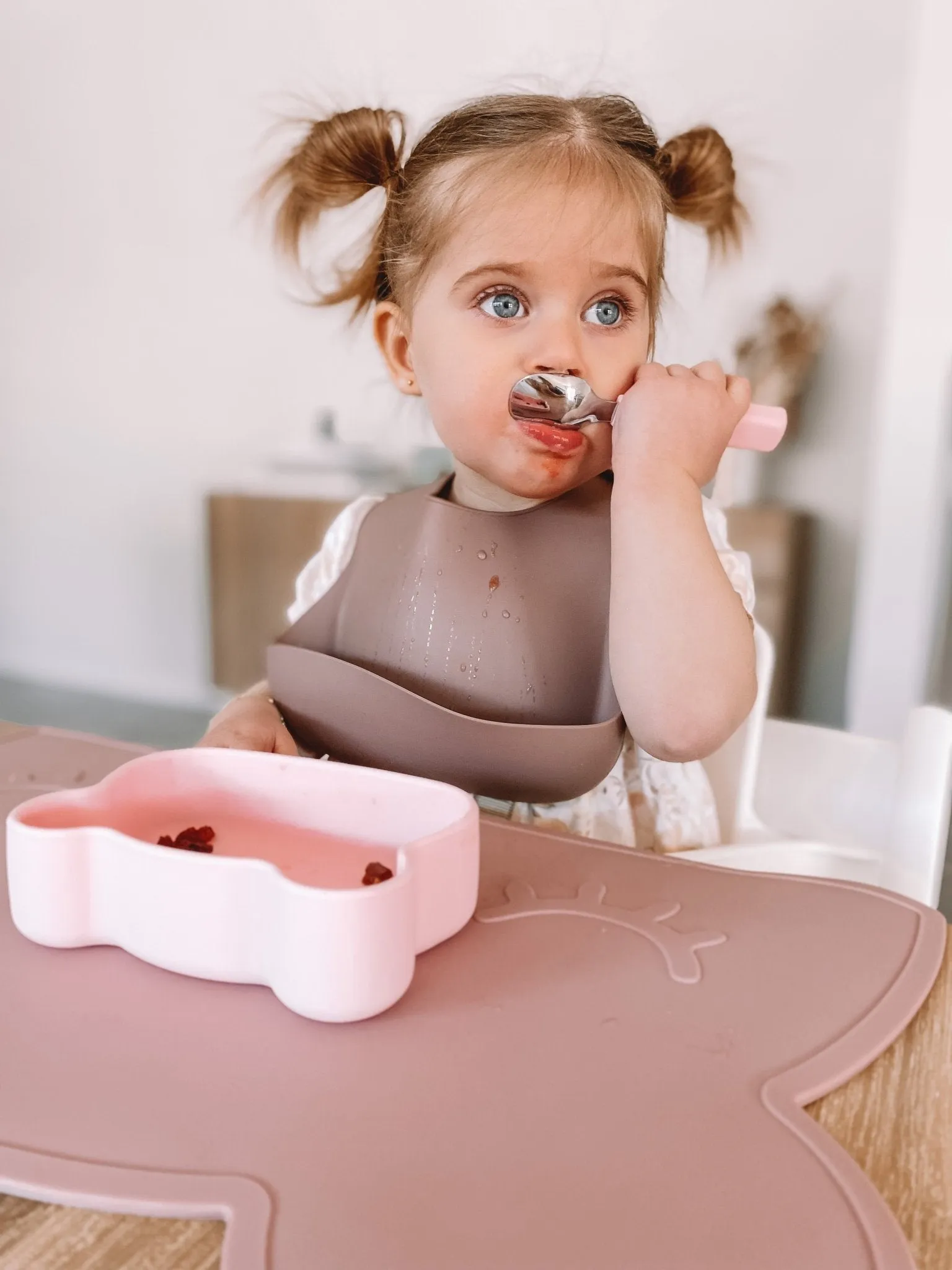 Toddler Feedie® Cutlery Set - Dusty Rose