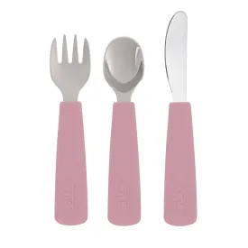 Toddler Feedie® Cutlery Set - Dusty Rose