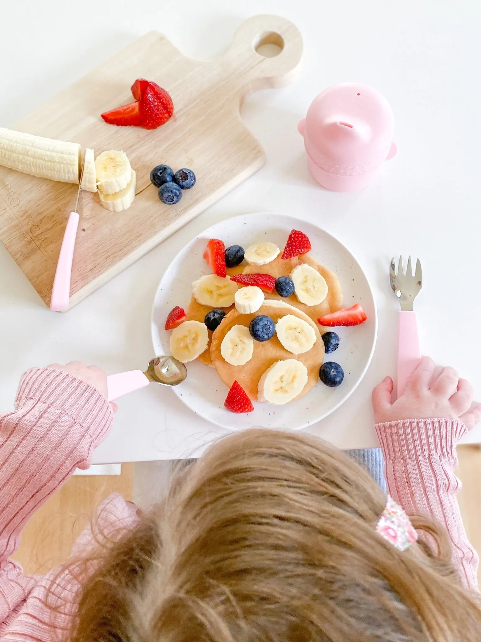 Toddler Feedie® Cutlery Set - Powder Pink