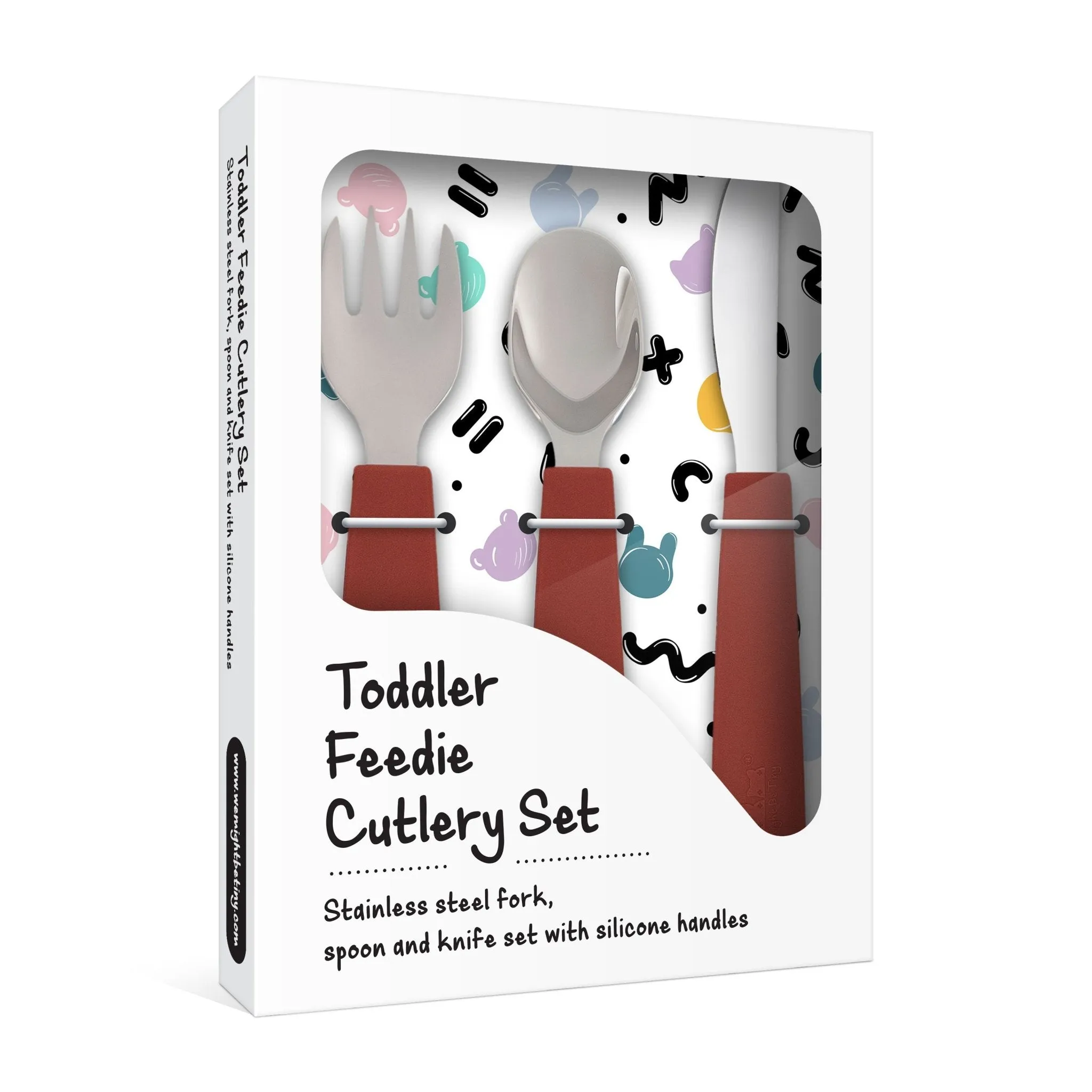 Toddler Feedie® Cutlery Set - Rust