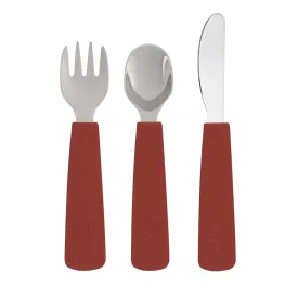 Toddler Feedie® Cutlery Set - Rust