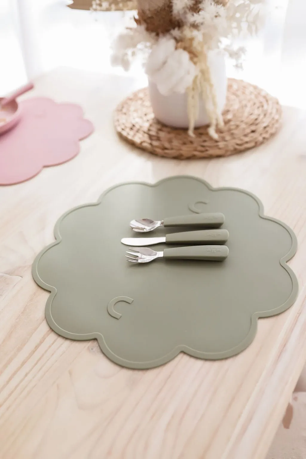 Toddler Feedie® Cutlery Set - Sage