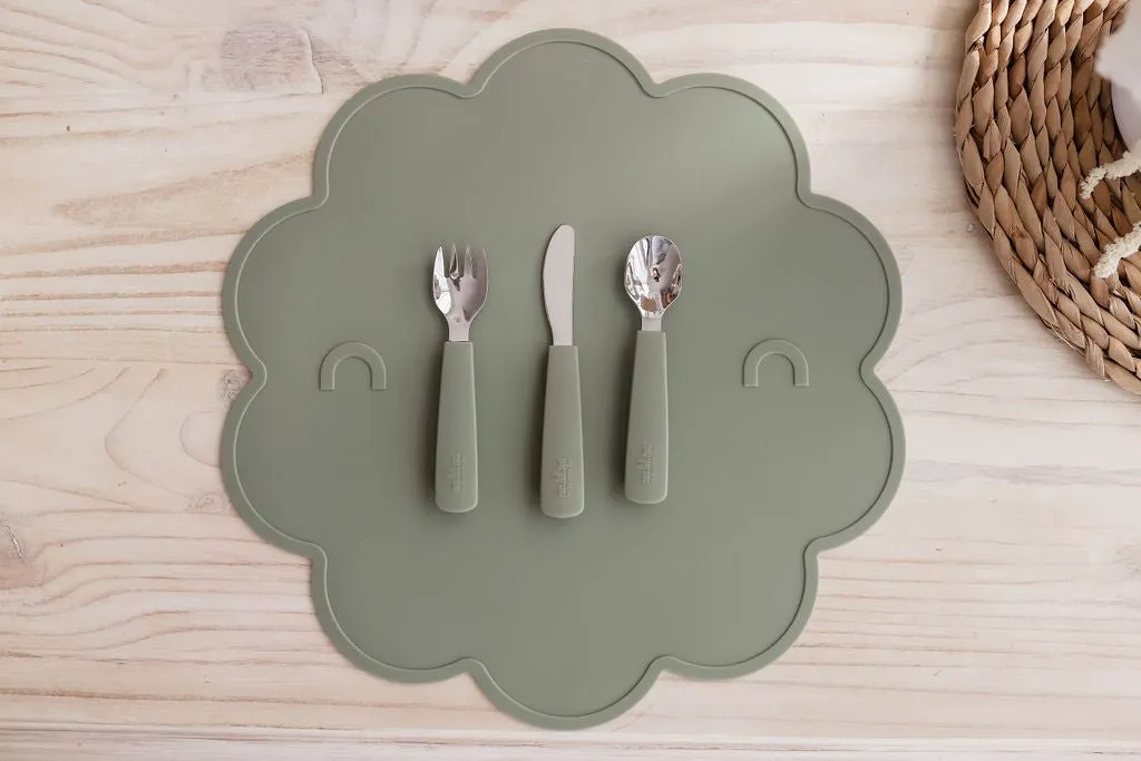 Toddler Feedie® Cutlery Set - Sage