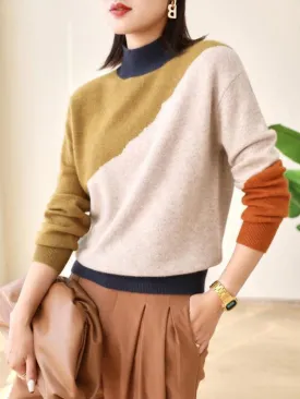 Turtle Neck color matching Jumper