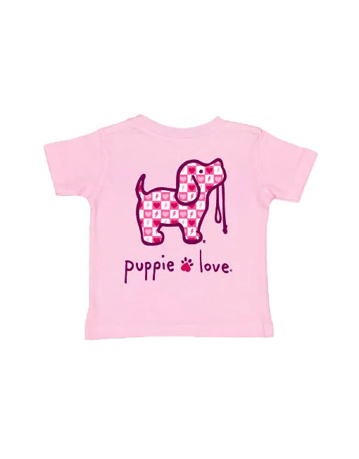 VALENTINE CHECKERED PUP, TODDLER SS