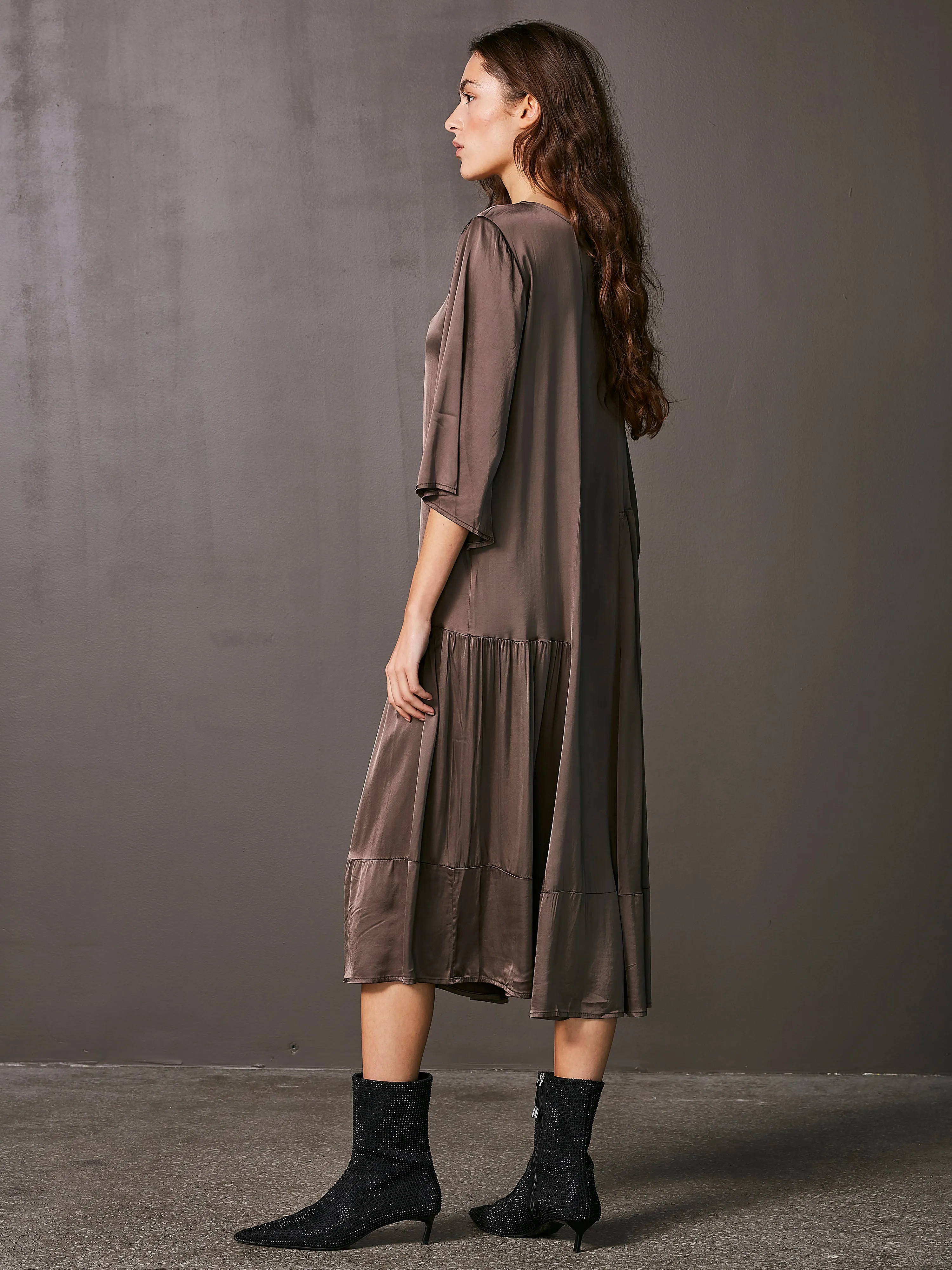 VANILLA dress - Dark Brown