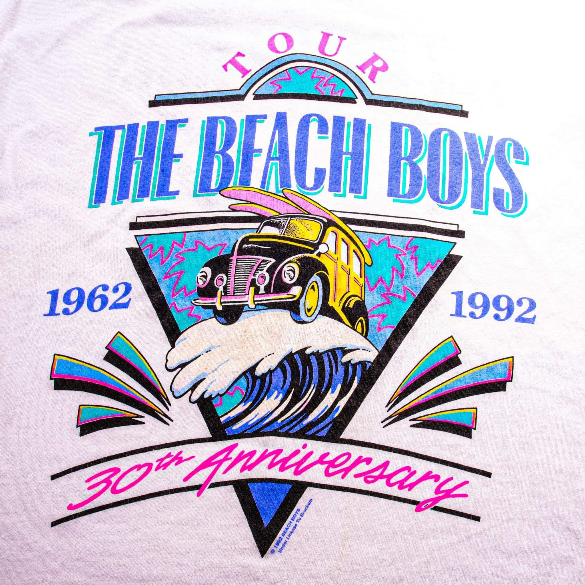 VINTAGE BEACH BOYS 30TH ANNIVERSARY TEE SHIRT 1992 SIZE LARGE MADE IN USA