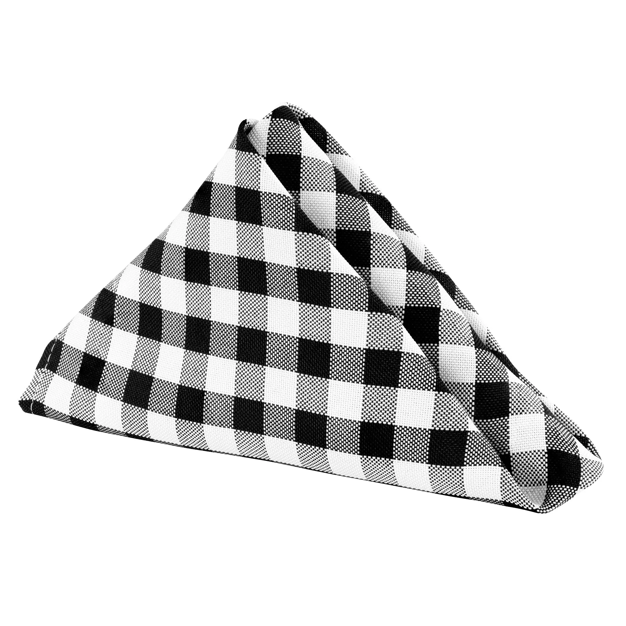 Wholesale 1/2" Gingham Checkered Polyester 20"x20" Napkin Linen