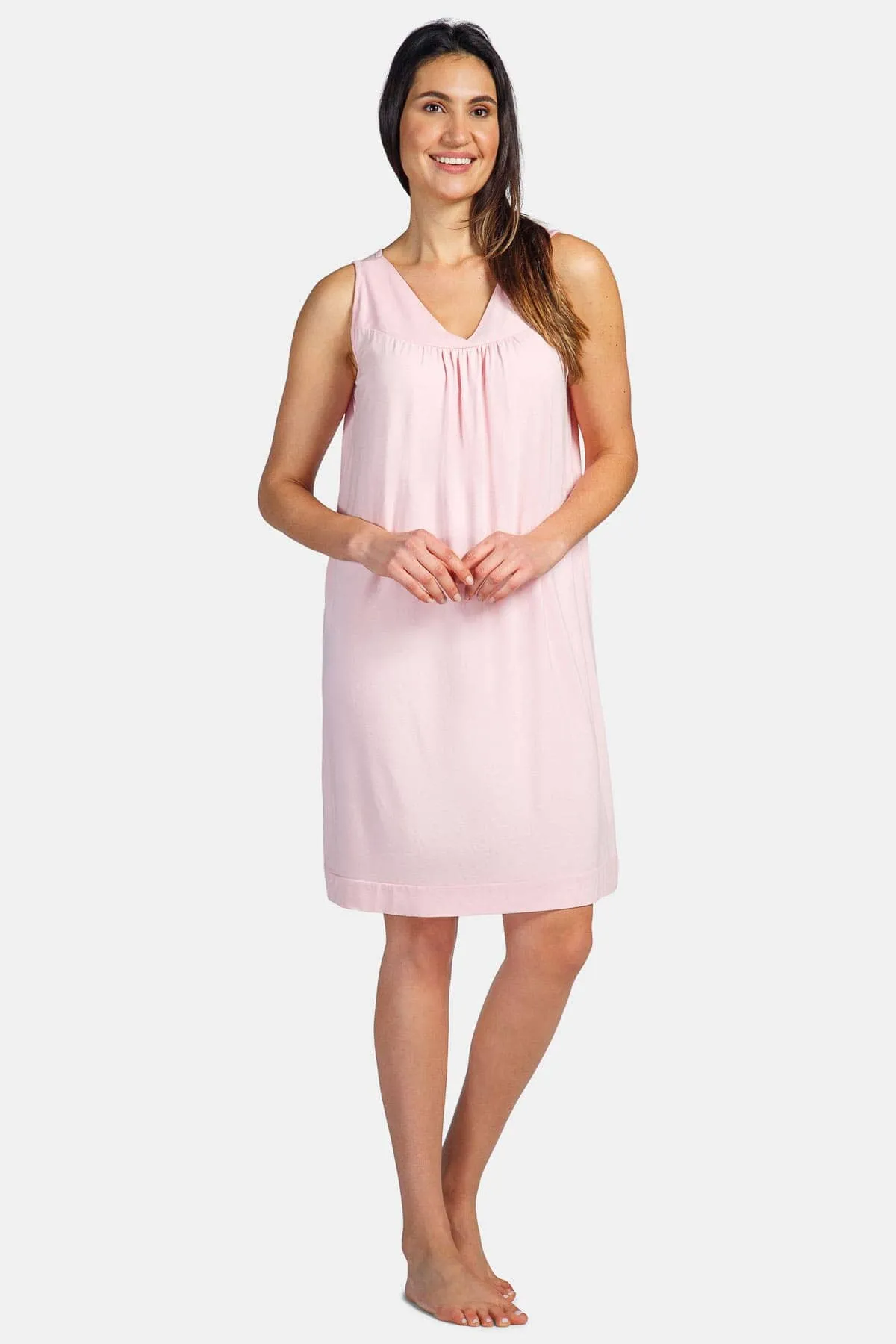 Women's Sleeveless Jersey Nightgown - Relaxed Fit