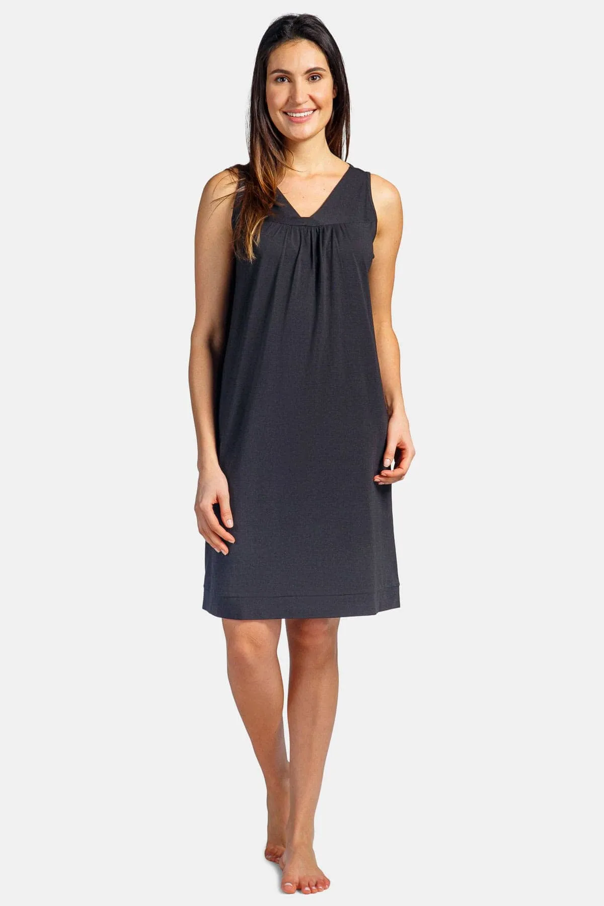 Women's Sleeveless Jersey Nightgown - Relaxed Fit