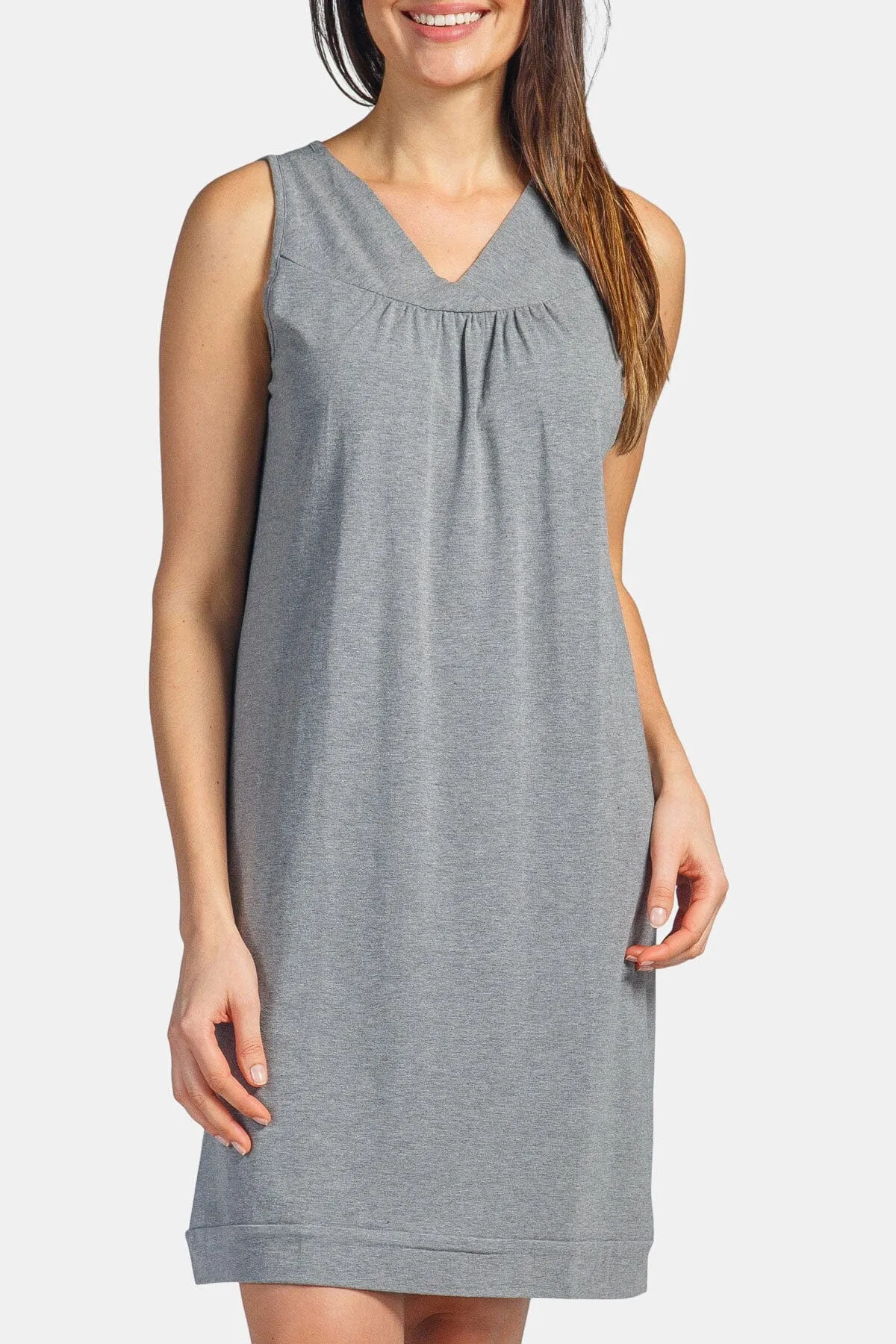 Women's Sleeveless Jersey Nightgown - Relaxed Fit