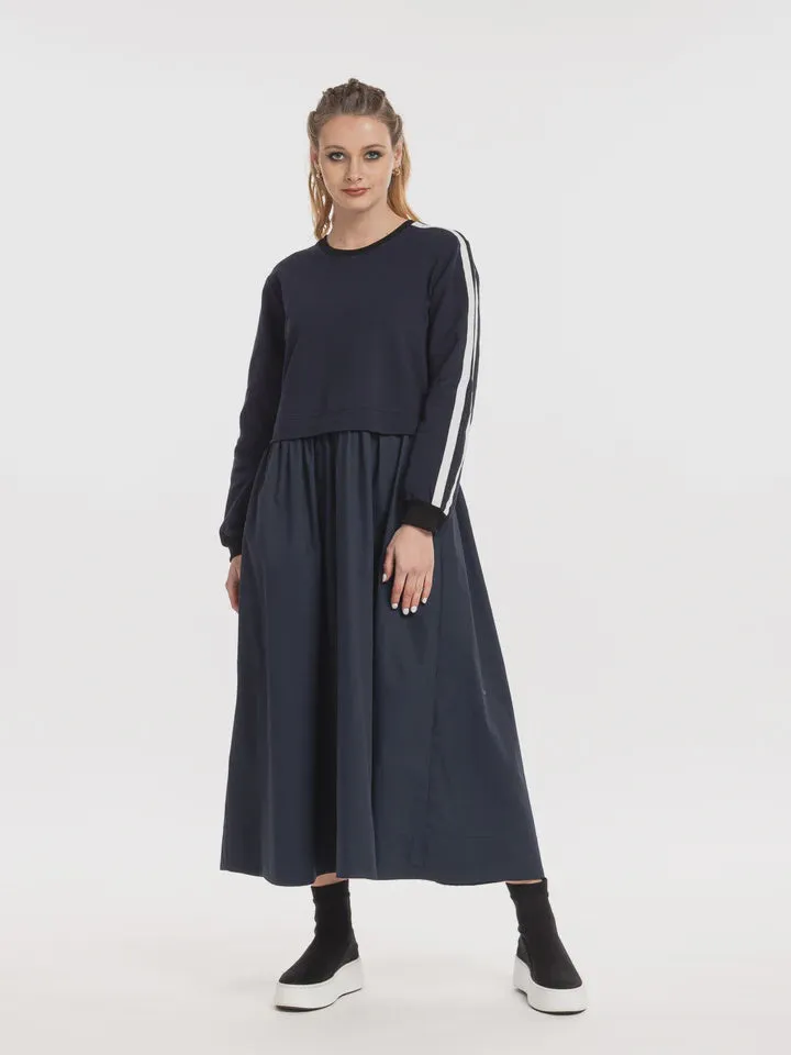 X LAB 531 Frost Noir Dress Navy