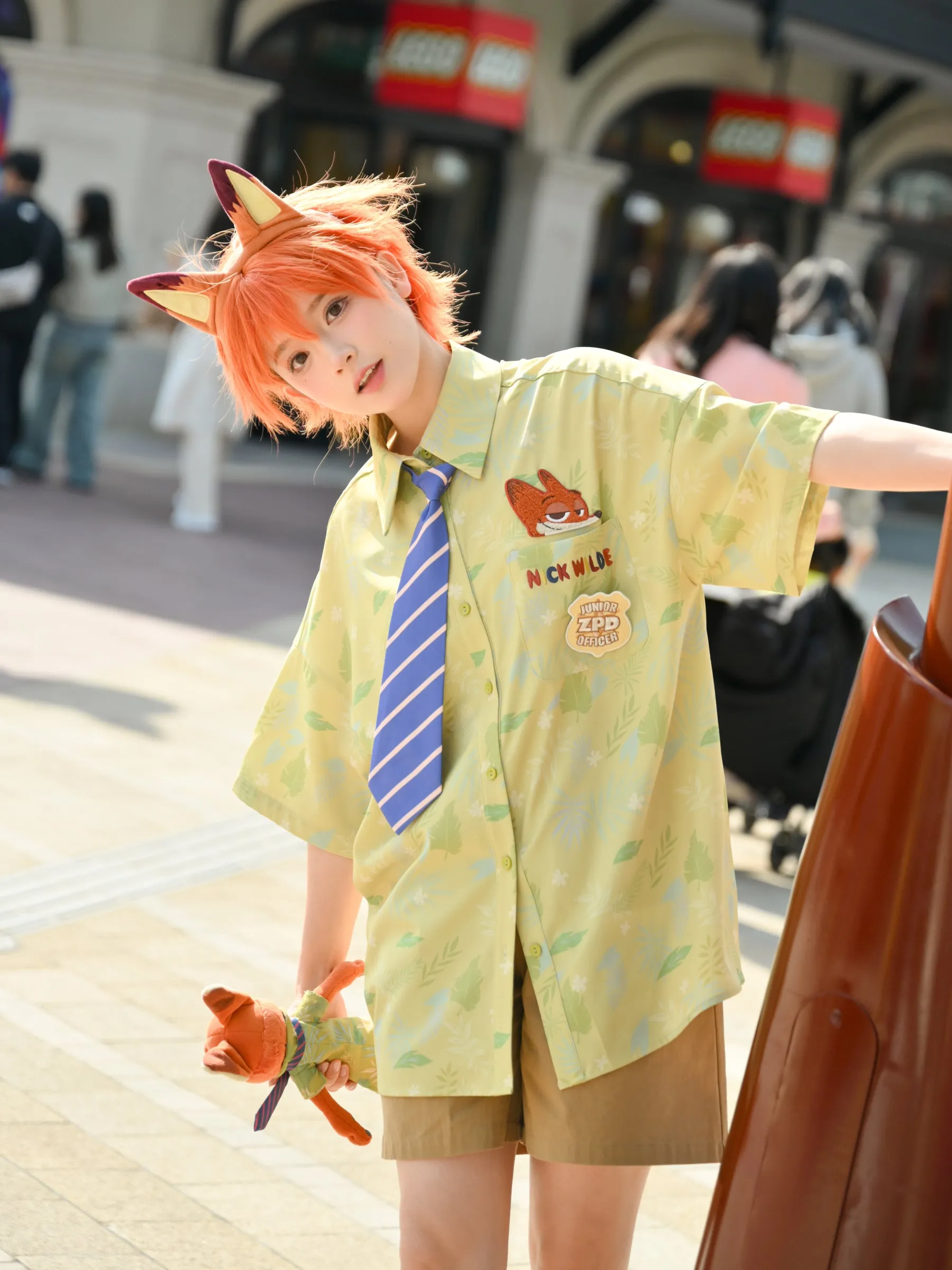 Zootopia Nick Printed Shirt with Tie