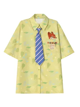 Zootopia Nick Printed Shirt with Tie