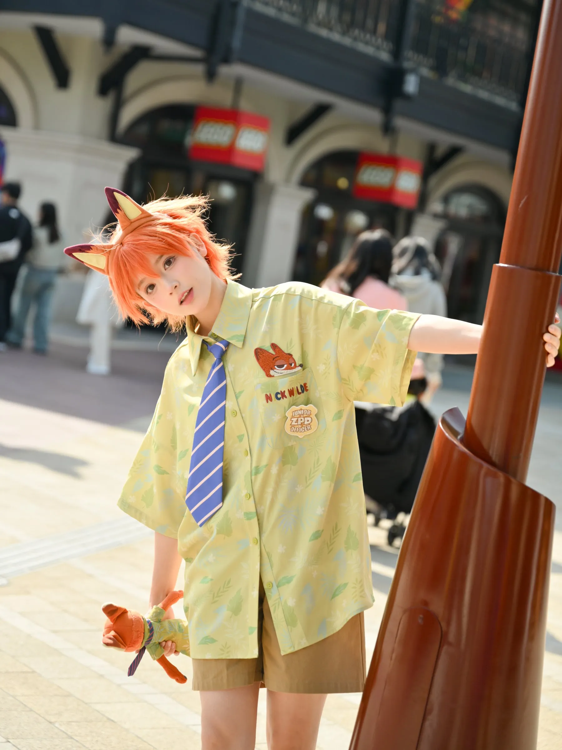 Zootopia Nick Printed Shirt with Tie